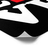 Liefdessymbool ASL Poster (Hoek)