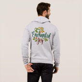 Liefdessymbool en betoverde vreugde Mannen Hoodie (Achterkant volledig)