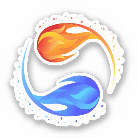 Liefdessymbool Sticker (Voorkant)