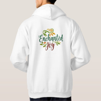 Liefdessymbool vooraan, betoverde vreugde achteraa hoodie