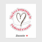 liefdestaal is fictief trauma | redflag lezer sticker (Vel)