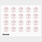 liefdestaal is fictief trauma ronde sticker (Vel)