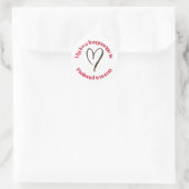liefdestaal is fictief trauma ronde sticker (Tas)