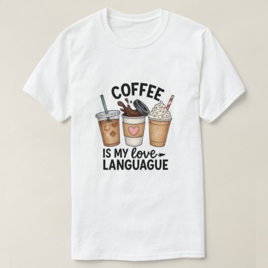 Liefdestaal. T-shirt (Design voorkant)
