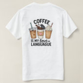 Liefdestaal. T-shirt (Design achterkant)