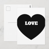 Liefdesteken Briefkaart (Voorkant / Achterkant)