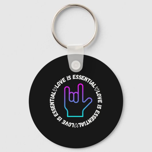 Liefdesteken Disability Awareness Sleutelhanger (Voorkant)