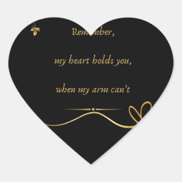 liefdestekst hart sticker