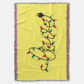 Liefdestekst met kleurrijke kerstlichtjes-45872 deken (Voorkant Verticaal)