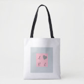  liefdestekstschoudertas voor winkelwagentjes tote bag (Voorkant)