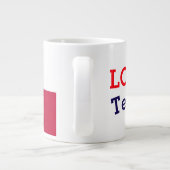 liefdestextuur grote koffiekop (Achterkant)