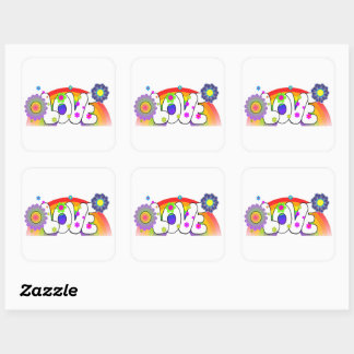 Liefdestickers Vierkante Sticker