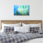 liefdestuin rond doek canvas afdruk (Insitu (Slaapkamer))