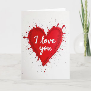 Liefdesuitbarsting Ik Hou Van Jou Kaart