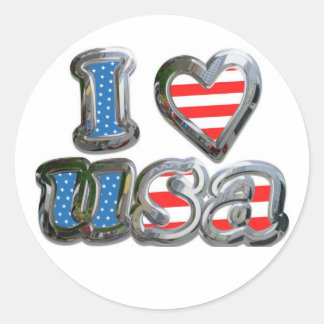 liefdesusa ronde sticker