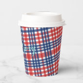 Liefdesval Kitsch Landelijke Huwelijkspartij Papieren Bekers (Achterkant)