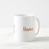 Liefdesvalknoedel gepersonaliseerd koffiemok (Voorkant rechts)