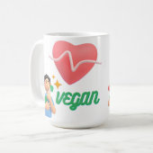 liefdesvegan koffiemok (Voorkant links)