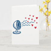 Liefdesventilator Kaart (Gele Bloem)