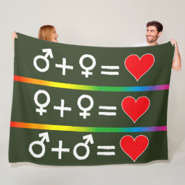 LIEFDESVERGELIJKING FLEECE DEKEN