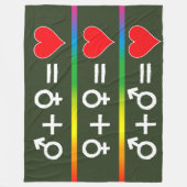 LIEFDESVERGELIJKING FLEECE DEKEN (Voorkant)