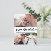 "Liefdesverhaal" Aangepaste foto Bewaar de datum B Briefkaart (Staand voorkant)