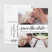 "Liefdesverhaal" Aangepaste foto Bewaar de datum B Briefkaart (Voorkant / Achterkant)