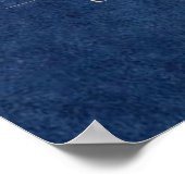 Liefdesverhaal Blauw Scheepvaart Bruiloft Poster (Hoek)