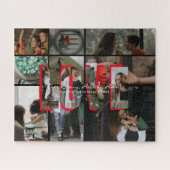 Liefdesverhaal Foto Collage Puzzel | Gepersonalise (Horizontaal)