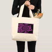Liefdesverhaal in Paarse Rozen Ruim Grote Tote Bag (Voorkant (product))