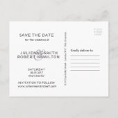 liefdesverhaal | Moderne foto Opslaan van de datum Aankondigingskaart (Achterkant)