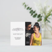 liefdesverhaal | Moderne foto Opslaan van de datum Aankondigingskaart (Staand voorkant)