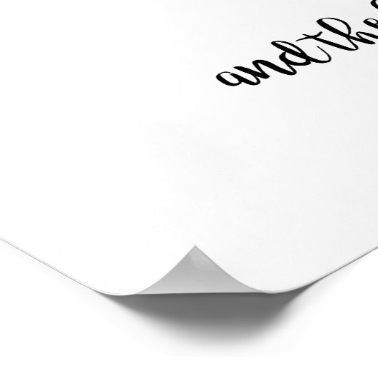 liefdesverhaal tijdlijn bruiloft trouwe botanisch poster (Hoek)