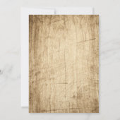 Liefdesverhaal Typografie |  schuur hout bruiloft Kaart (Achterkant)