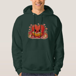 Liefdesverhalen beginnen in het hart hoodie