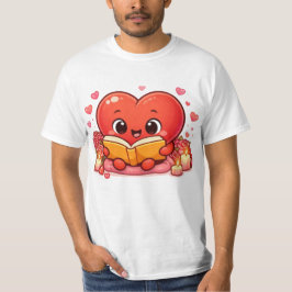 Liefdesverhalen beginnen in het hart t-shirt