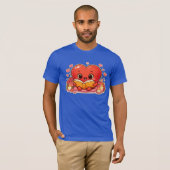 Liefdesverhalen beginnen in het hart t-shirt (Voorkant volledig)
