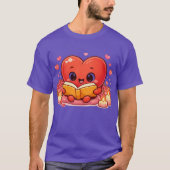 Liefdesverhalen beginnen in het hart t-shirt (Voorkant)
