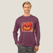 Liefdesverhalen beginnen in het hart Tri-Blend shirt (Voorkant)