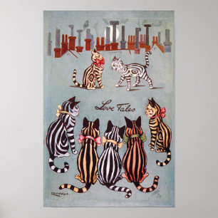 Liefdesverhalen, Louis Wain Poster