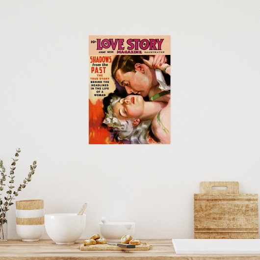 liefdesverhalen uit het verleden poster (Keuken)