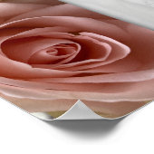 Liefdesverklaring Pink Rose Photo Square Poster (Hoek)