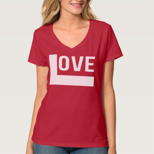 Liefdesverklaring Rood T-shirt (Voorkant)