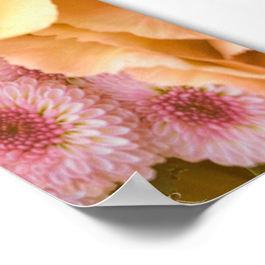 Liefdesverklaring Yellow Rose Square Poster (Hoek)