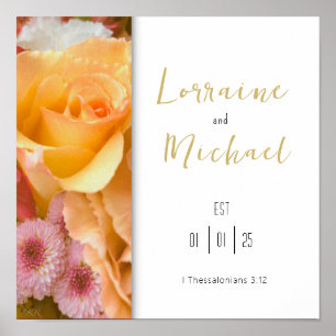Liefdesverklaring Yellow Rose Square Poster