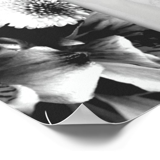 Liefdesverklaring Zwart-wit Afbeelding Poster (Hoek)