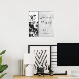 Liefdesverklaring Zwart-wit Afbeelding Poster