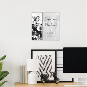 Liefdesverklaring Zwart-wit Afbeelding Poster