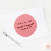 Liefdesverkondiging Ronde Sticker (Envelop)