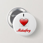 liefdesverloskundige ronde button 5,7 cm (Voorkant /achterkant)